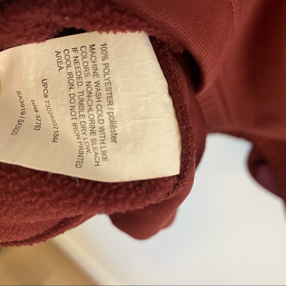 Callaway XL 1/4 Zip Pullover Sweater Men Maroon Golf Shirt - Picture 5 of 13